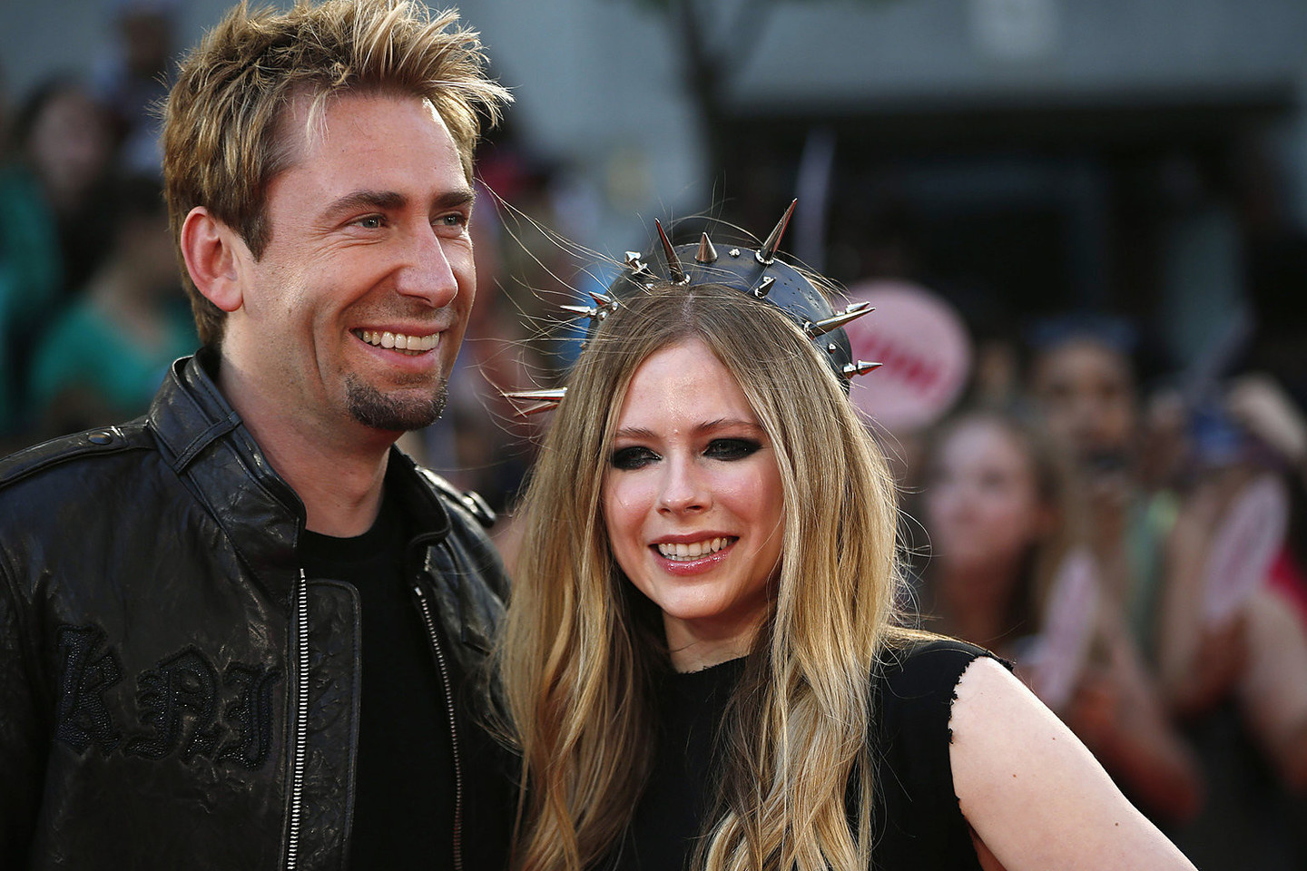 Avril Lavigne ir buvęs vyras „Nickelback“ rokeris Chadas Kroegeris.<br>ViDa Press nuotr.