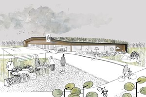 Balsiuose – išskirtinis prekybos centras su apželdintais stogais