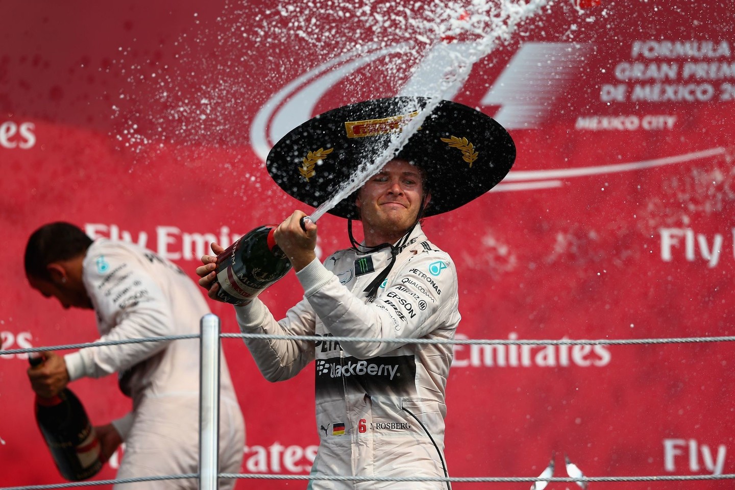 Lenktynes Meksikoje laimėjo Nico Rosbergas iš „Mercedes“.<br>AFP/Scanpix nuotr.