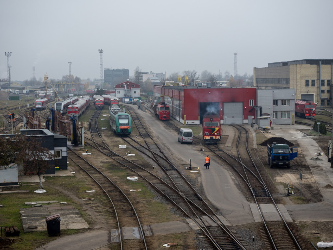 Vilniaus stoties aplinka.<br>V.Ščiavinsko nuotr.
