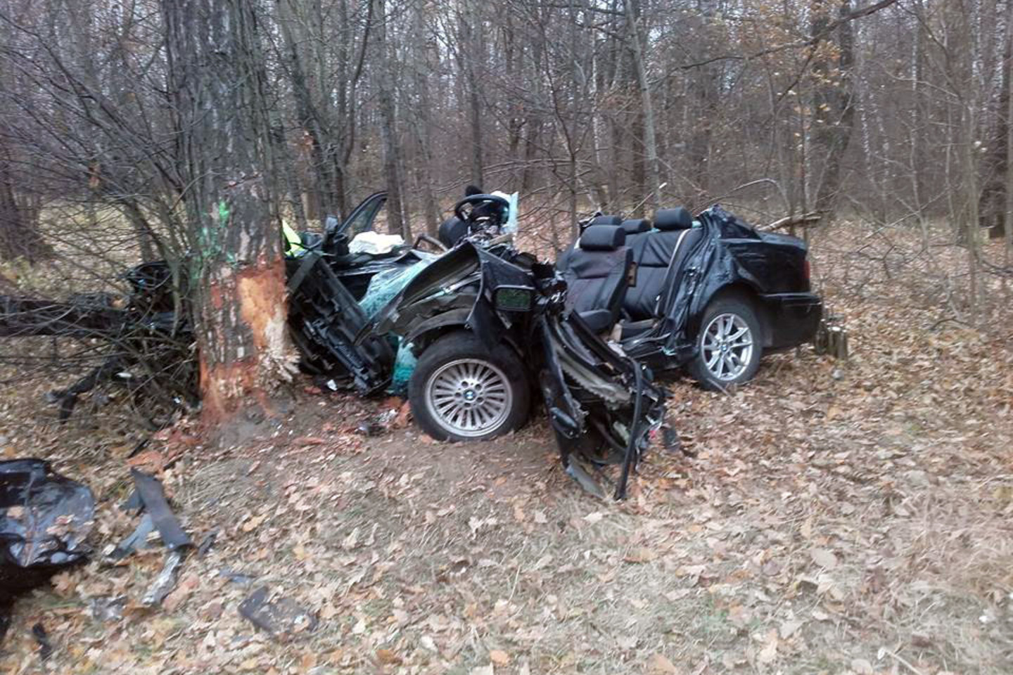 Kauno rajone per avariją žuvo šį BMW vairavęs jaunuolis.<br>Facebook nuotr.