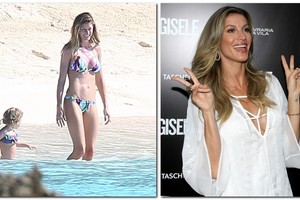 Gisele Bundchen parodė akivaizdžiai padidėjusią krūtinę