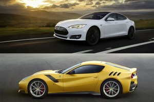 Kodėl „Ferrari“ ateitis priklauso nuo „Tesla“ sėkmės?