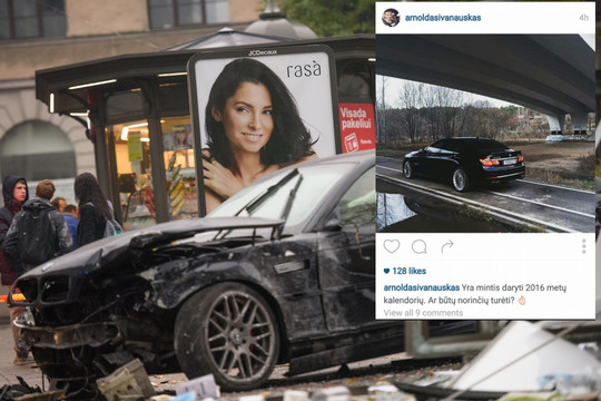 Stotelę su BMW nušlavęs vaikinas „pasižymėjo“ dar kartą