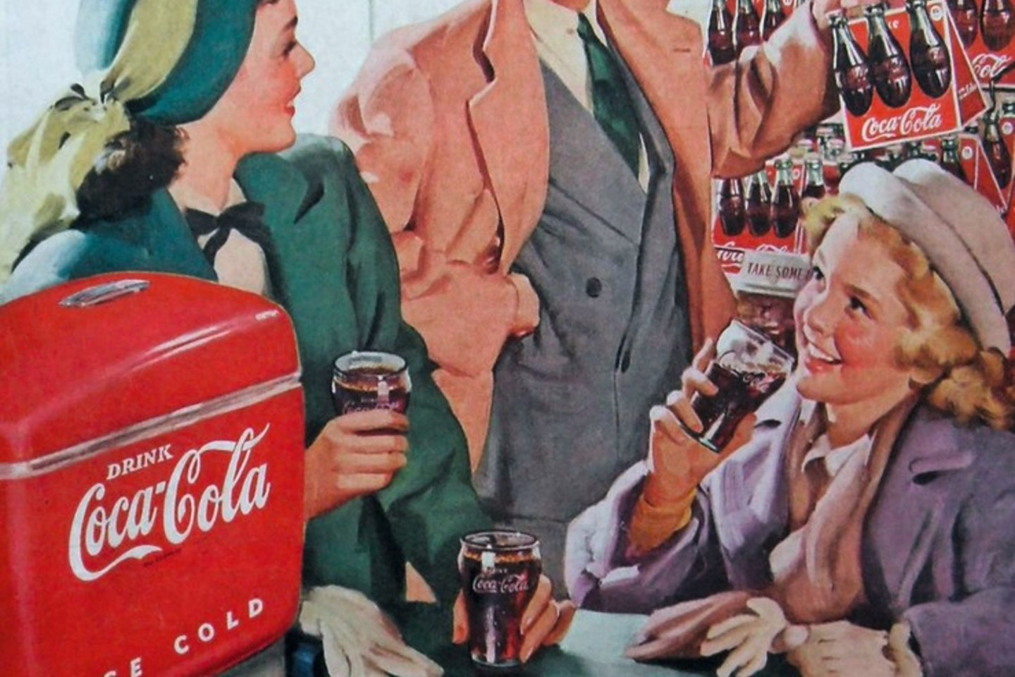 XX a. 5–6-ojo dešimtmečio „Coca-Cola“ reklama.<br>Reuters/Scanpix nuotr.