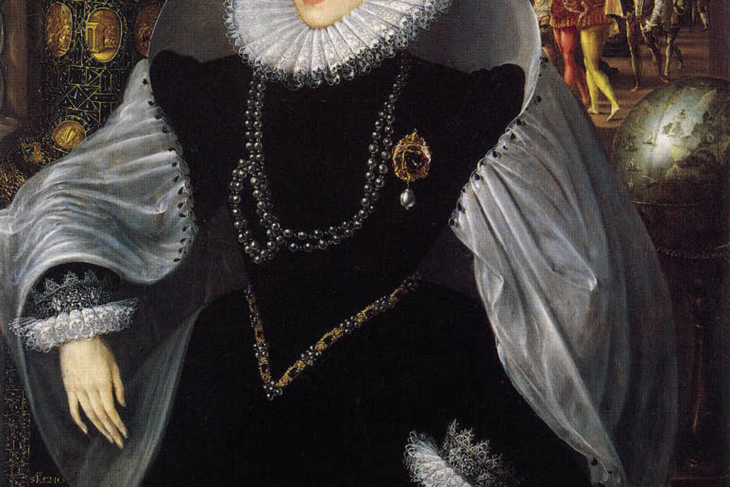 Juoduosius perlus mėgo Anglijos, Prancūzijos ir Airijos karalienė Elžbieta I.