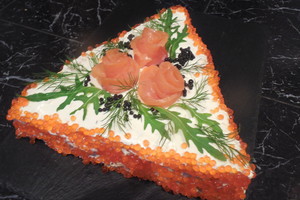 „Napoleonas“ su lašiša – tobulas tortas nemėgstantiems saldumynų