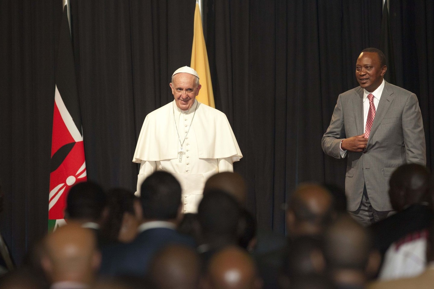 Popiežius Pranciškus vieši Kenijoje.<br>AP nuotr.