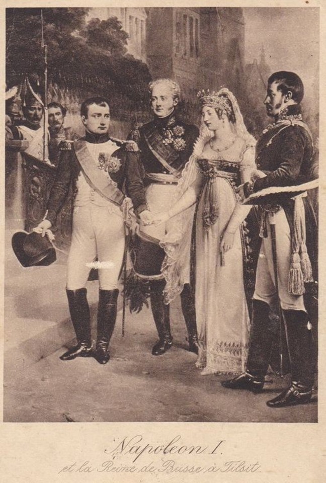 Tilžėje karalienė Luizė susitiko su Napoleonu ir Aleksandru I – maldavo nedraskyti Prūsijos.