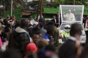 Pranciškus apsilankė Kenijos lūšnynuose