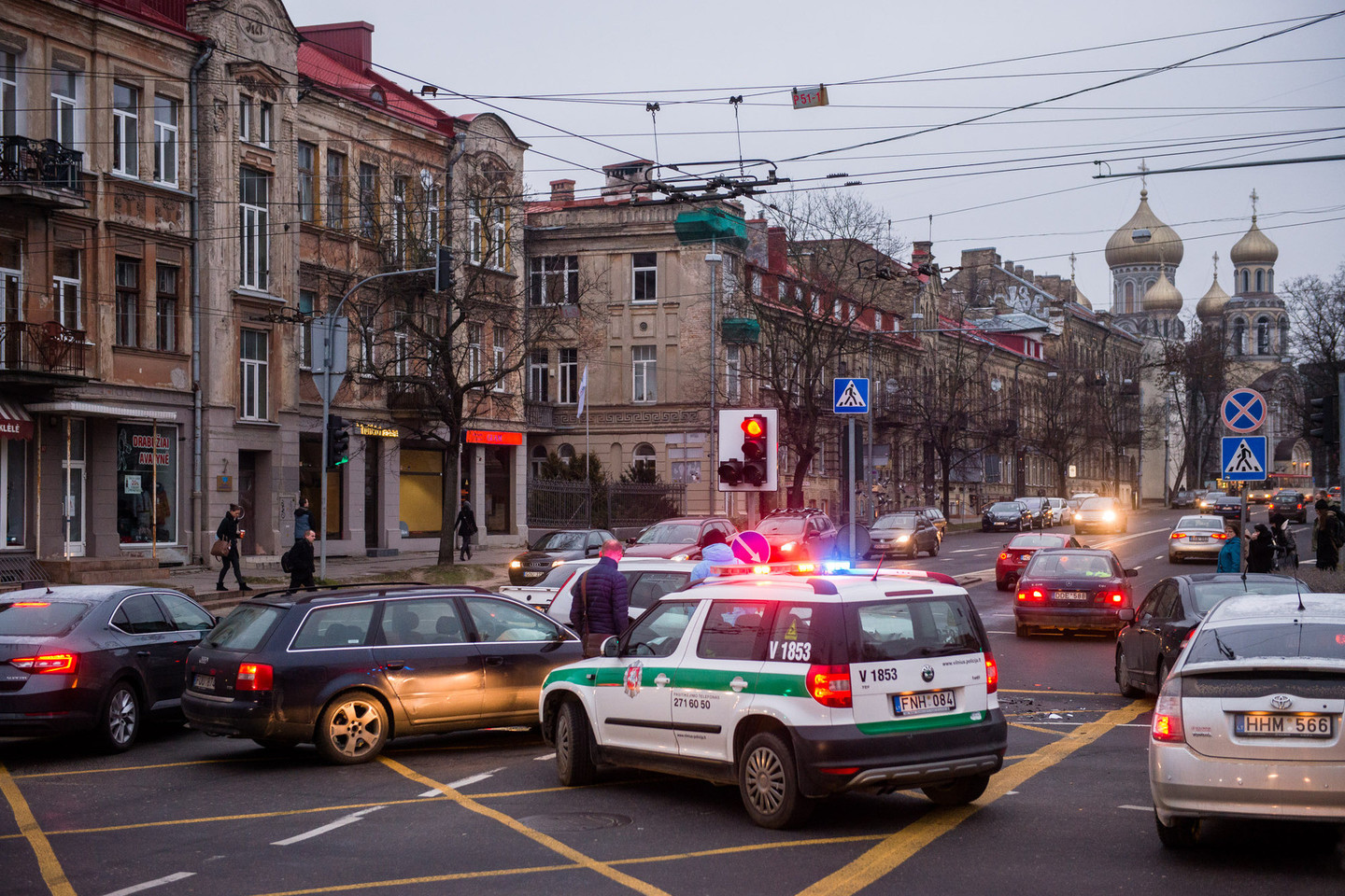 Per avariją Vilniuje nukentėjo 5 metų vaikas.<br>J.Stacevičiaus nuotr.