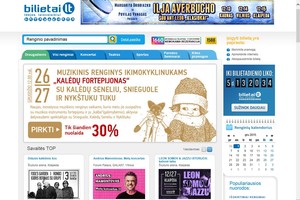 Daugumą bilietų į renginius perkame internete