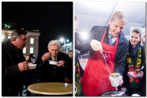Maltiečių sriubą pilstė ir V. Adamkus su R. Šimašiumi