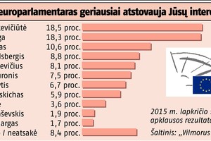 Apklausos lyderiai – A.Guoga ir V.Blinkevičiūtė