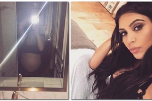 Sūnaus susilaukusi Kim Kardashian atskleidė, kiek priaugo svorio