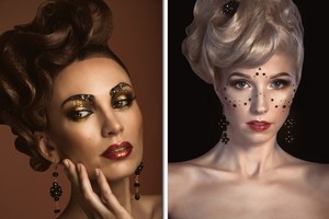 T.Lavrinovič ir I.Stumbrienė rodo, kaip pasidažyti per šventes