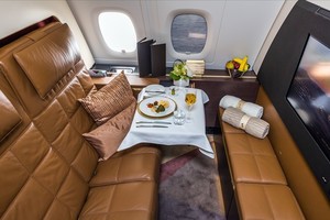 Pats prabangiausias lėktuvas pasaulyje atima žadą