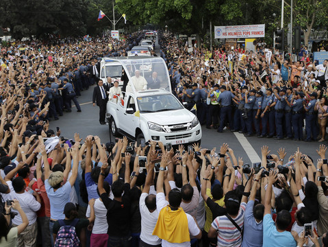 Popiežiaus Pranciškaus apsilankymas Filipinuose.<br>AP nuotr.