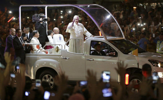 Popiežiaus Pranciškaus apsilankymas Filipinuose.<br>AP nuotr.
