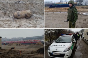 Išminuotojai Vilniuje neutralizavo bombą ir išvežė ją iš miesto