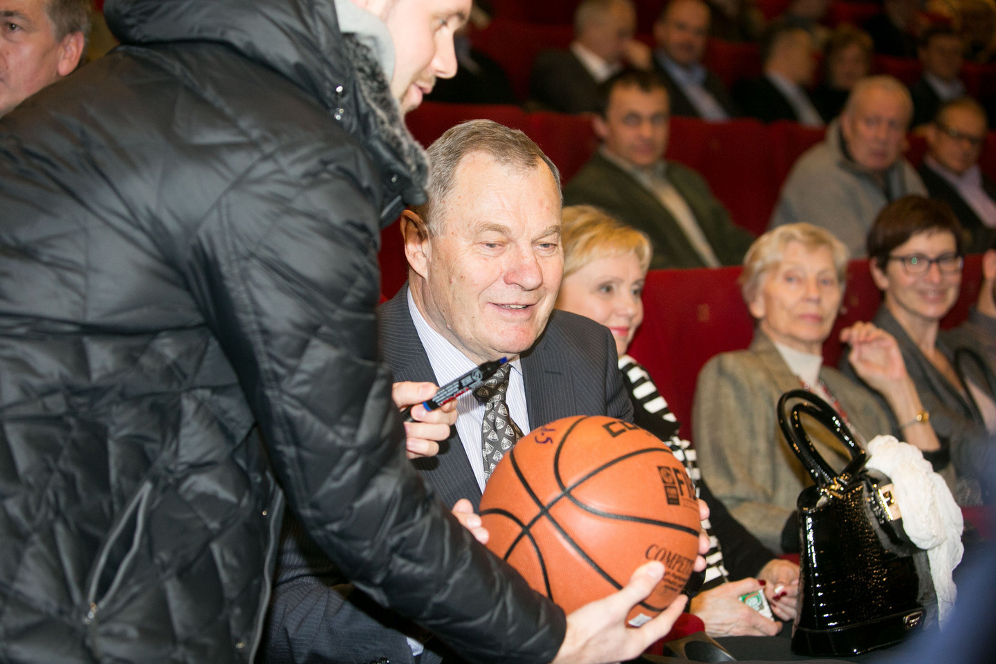Filmo „Modestas Paulauskas. Krepšinio švyturys“ premjera.<br>T.Bauro nuotr.