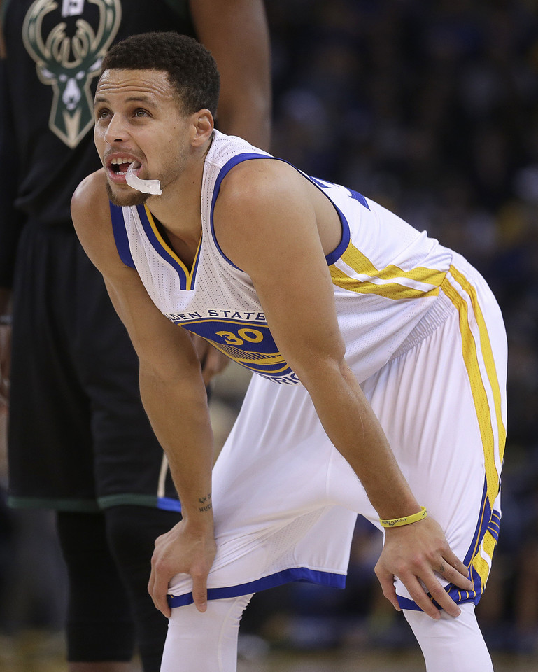 S.Curry su „Warriors“ džiaugėsi kerštu.<br>AP nuotr.