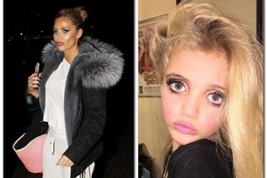 Katie Price vėl paviešino makiažu išdarkytos dukros nuotrauką