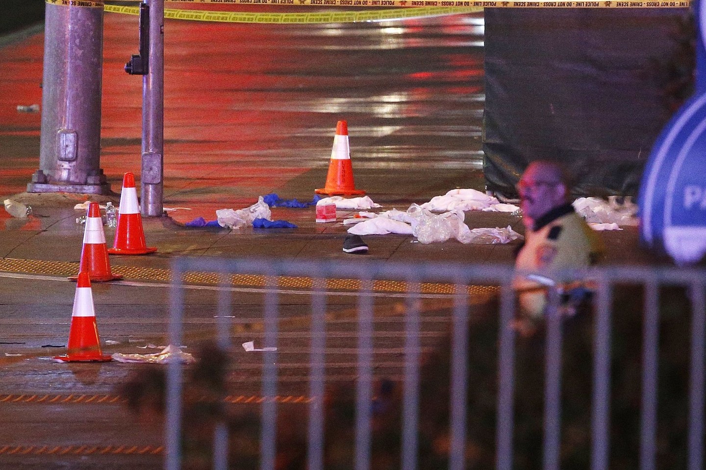 Nelaimė įvyko judrioje Las Vegaso gatvėje.<br>AP nuotr.
