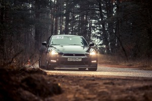 Žiemiškose mėgėjų varžybose apsilankė ir „Nissan GT-R“