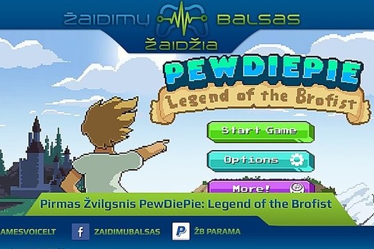 Žaidimų balsas susipažįsta su PewDiePie