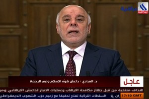 Irako premjeras apsilankė nuo džihadistų išvaduotame Ramadyje