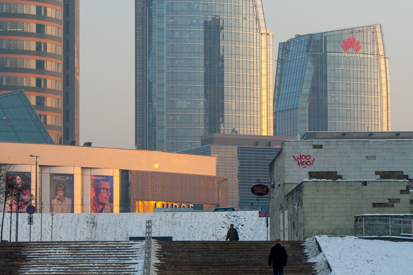 Šalčio sukaustytas rytas Vilniuje.<br>V. Ščiavinsko nuotr.