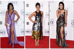 Apdovanojimų ceremonijos viešnios paskendo blizgučių jūroje