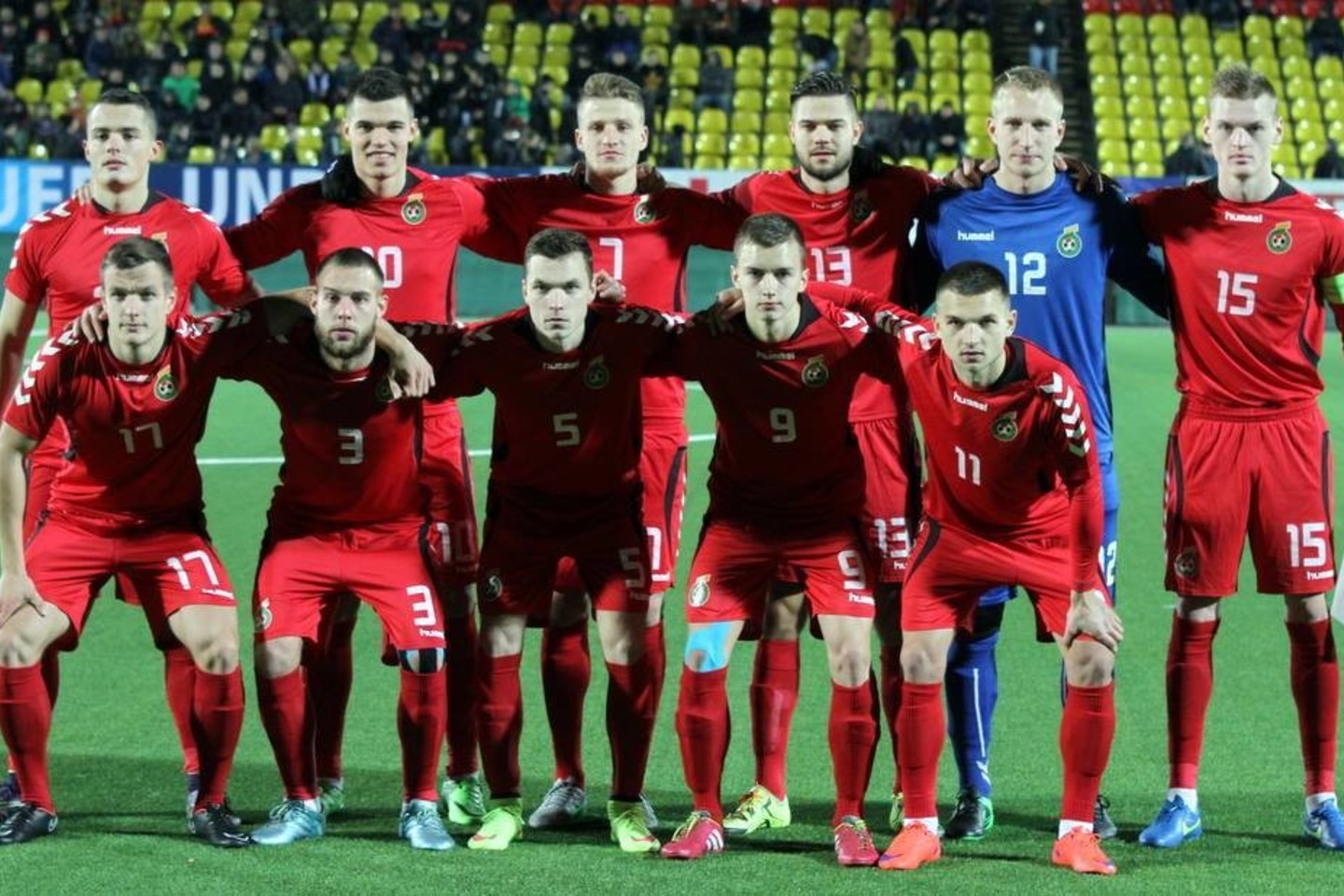 Lietuvos jaunių futbolo rinktinė.