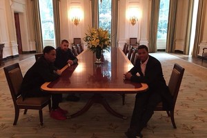 Jonas Valančiūnas – svečiuose pas Baracką Obamą