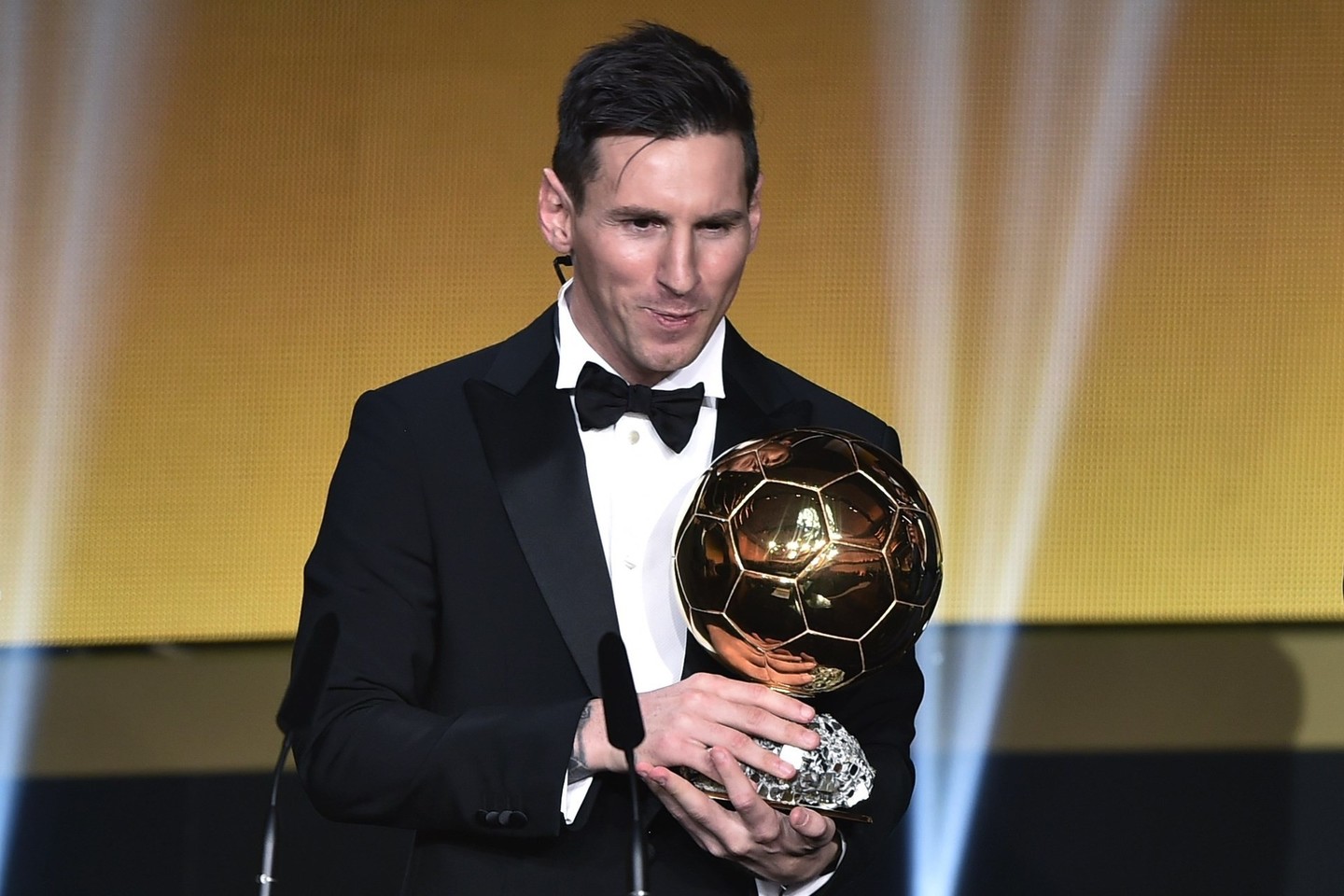 Lionelis Messi – 2015 metų geriausias futbolininkas.<br>AFP nuotr.