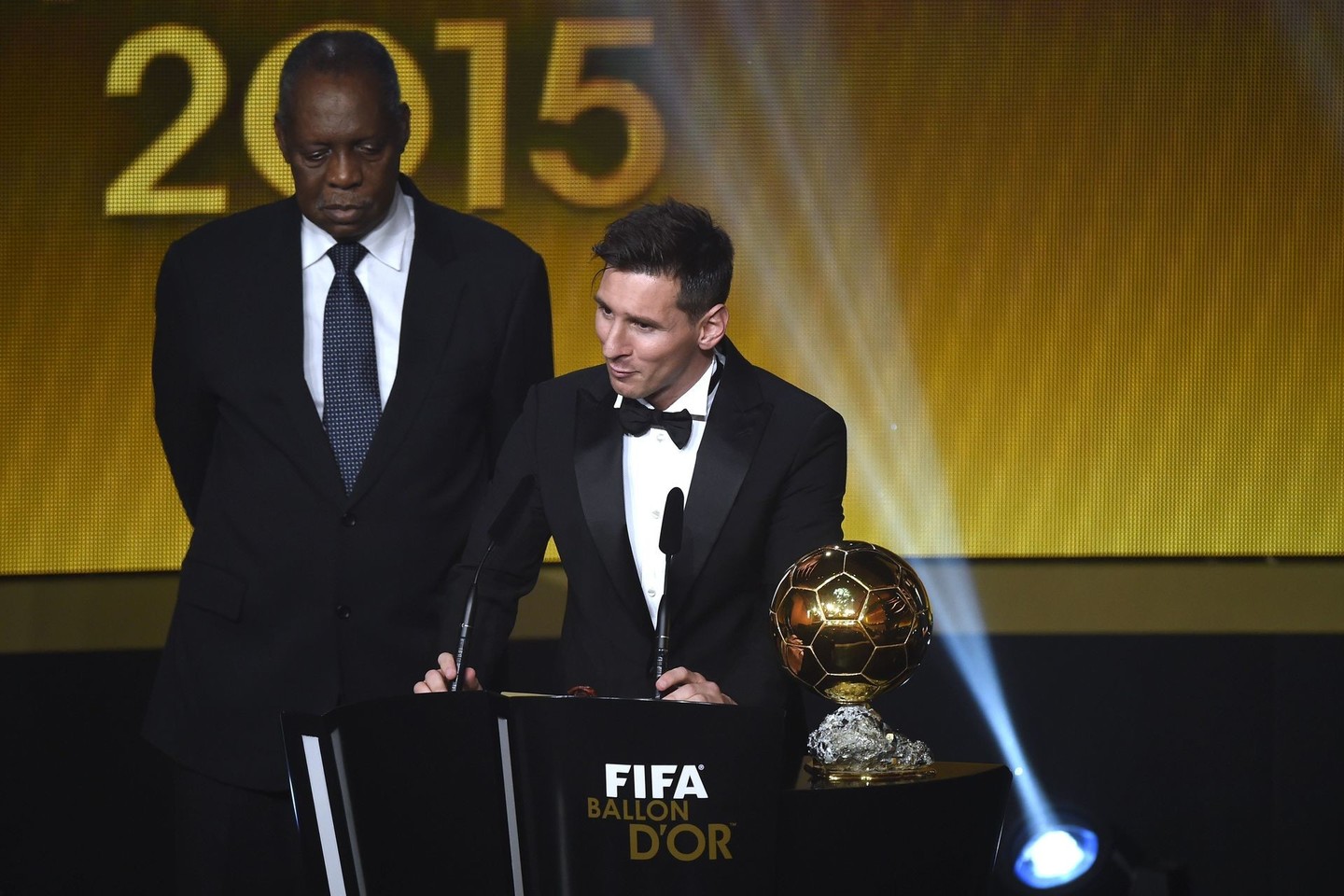 Lionelis Messi – 2015 metų geriausias futbolininkas.<br>AFP nuotr.