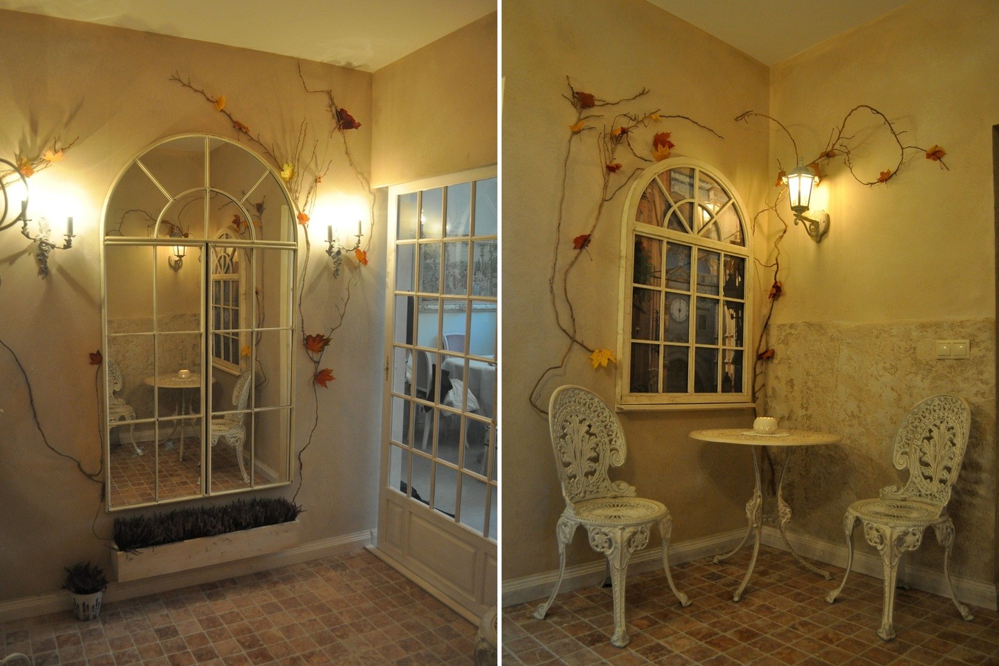 Koridorius paverstas laukiamuoju, o jo sienas puošia vijokliai.<br>A.Valentinavičienės nuotr.