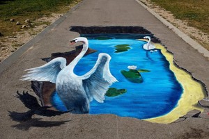 Įspūdingi 3D kūriniai Šilutėje sukėlė diskusijų laviną