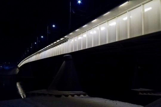 Naktiniai Panemunės tilto vaizdai<br>V. Ščiavinsko nuotr.