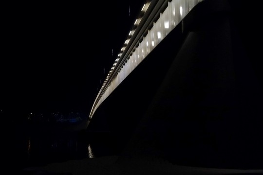 Naktiniai Panemunės tilto vaizdai<br>V. Ščiavinsko nuotr.