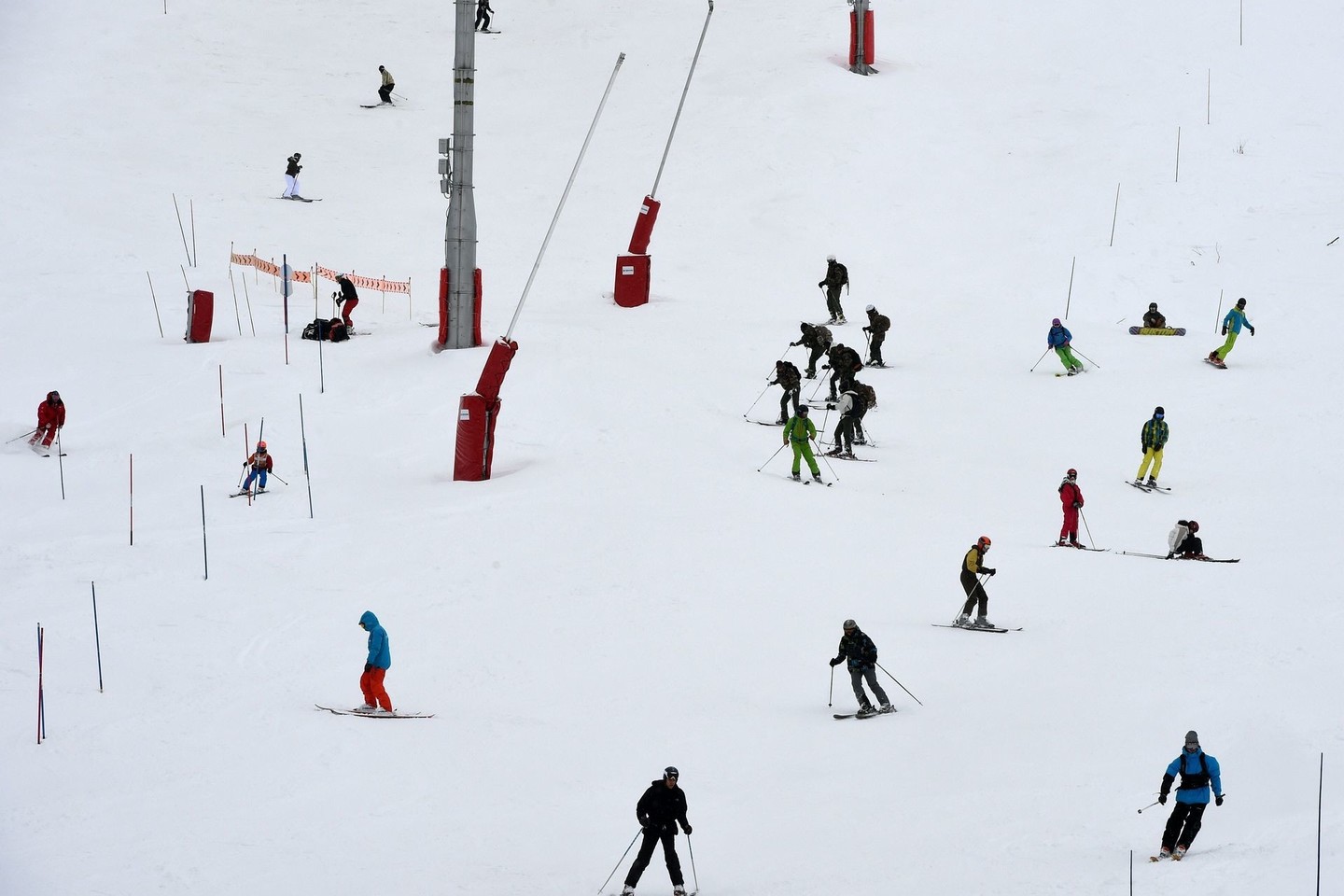 Afganistaniečius vokietis užpuolė slidinėjimo trasoje.<br>AFP/“Scanpix“ nuotr.