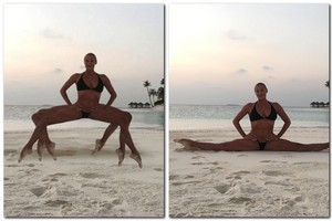 Internautai išsityčiojo iš garsiųjų A. Voločkovos špagatų