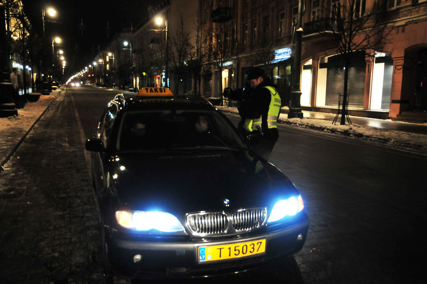 Už kiekvieną pažeidimą taksistui skirta po 86 eurus baudos. Iš viso – 172 eurai.<br>A.Vaitkevičiaus nuotr.