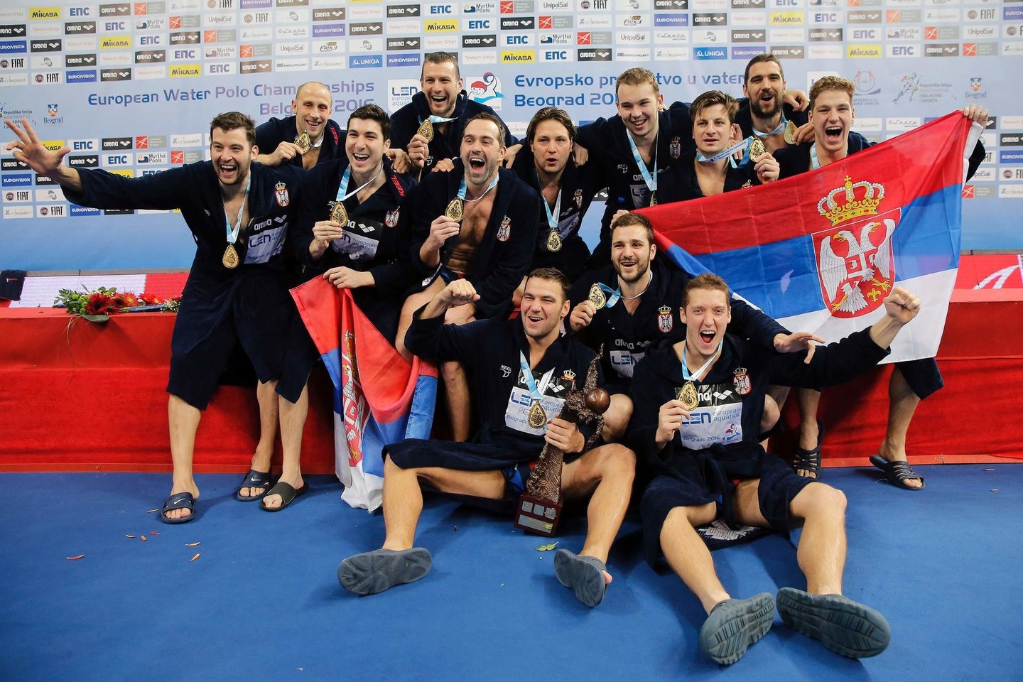 Serbai – čempionai.