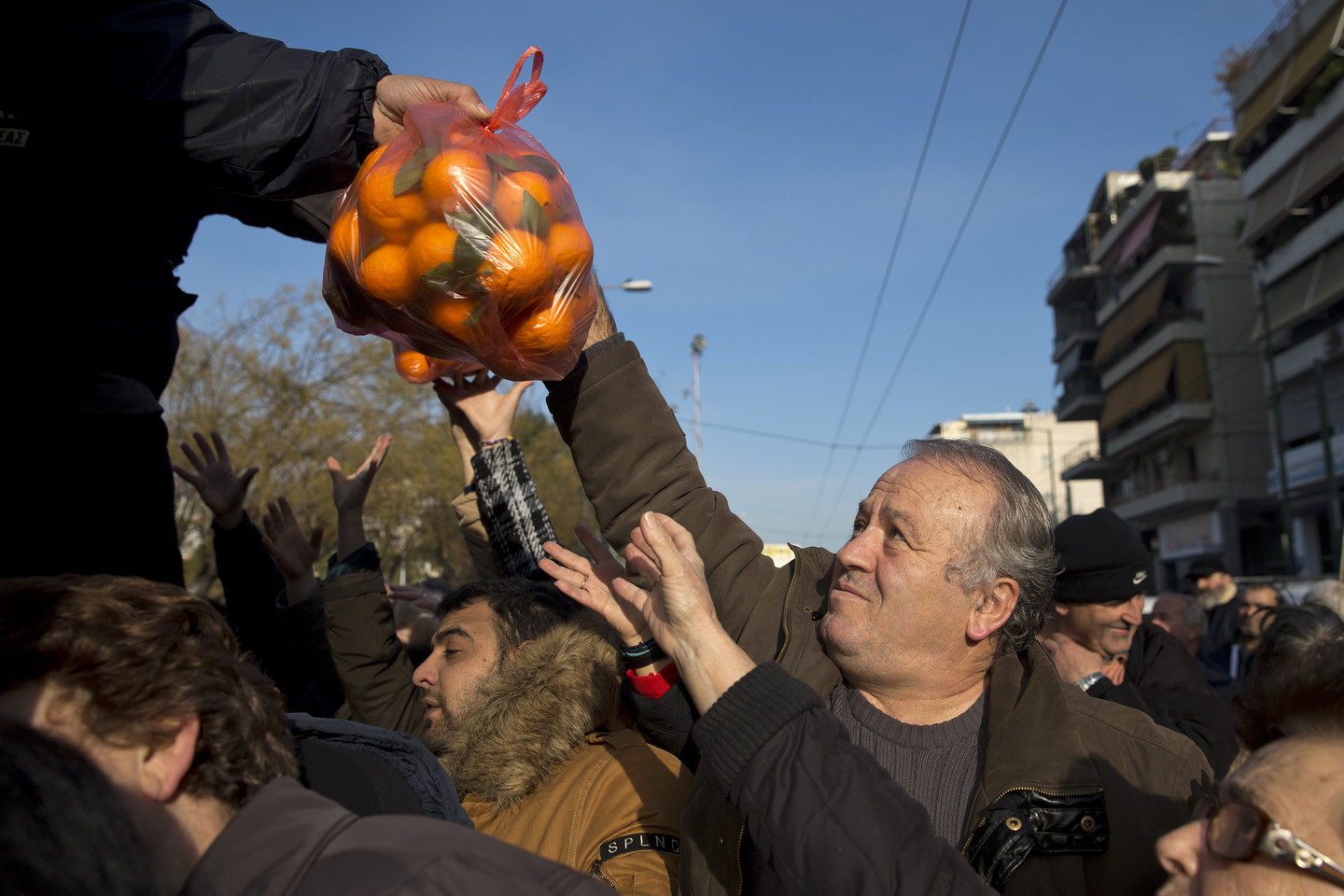 10 000 traktorių blokavo Graikijos kelius.