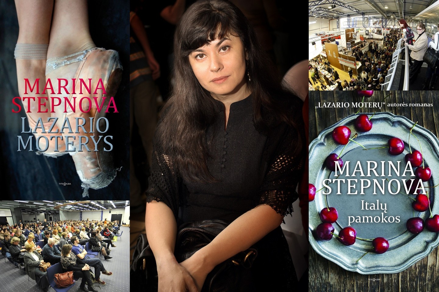 „Lazario moterų“ autorė Marina Stepnova – išskirtinė viešnia 2016 metų Vilniaus knygų mugėje<br>Lrytas.lt koliažas