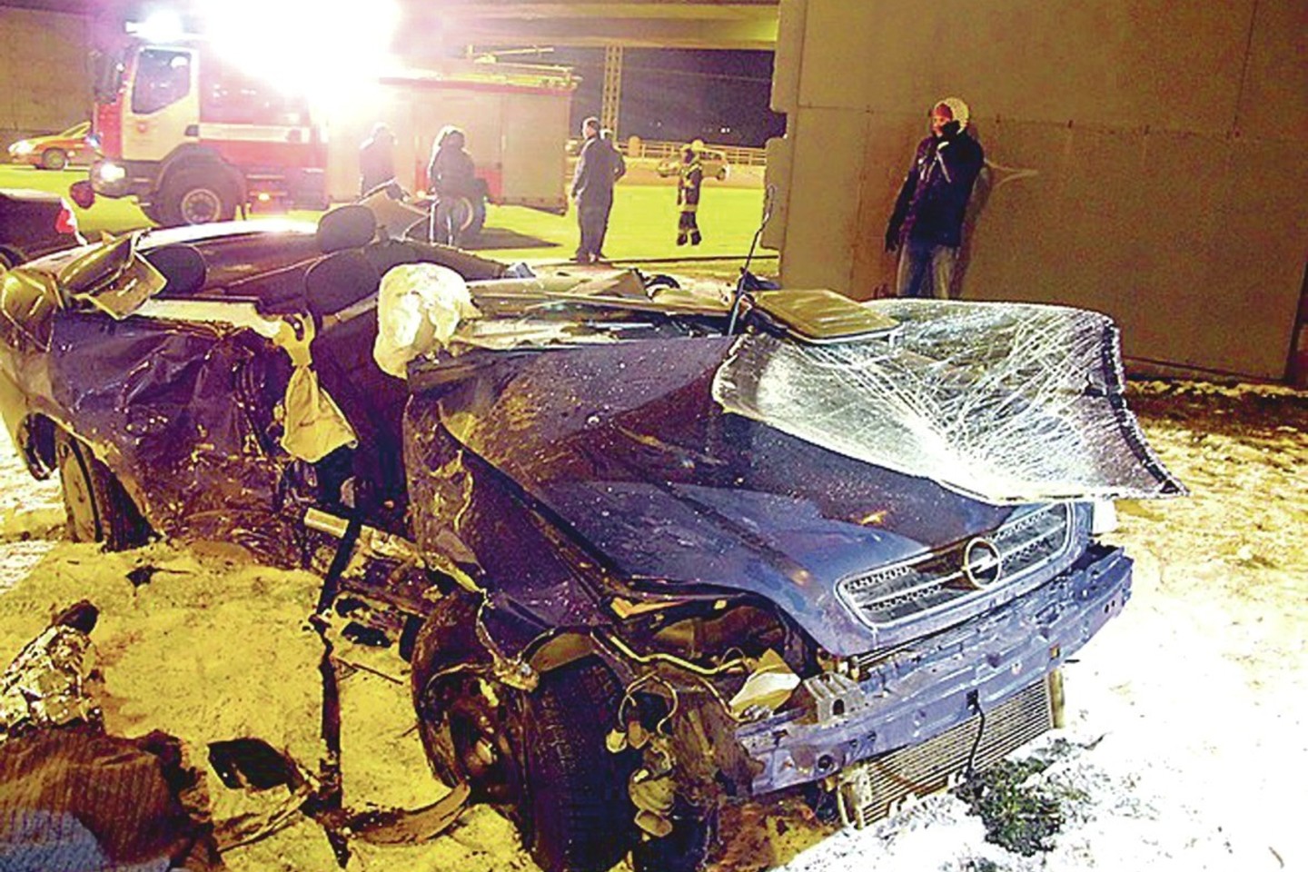 Įtariama, kad šį automobilį „Opel Astra“ Kaune suknežino A.Stiklioraitis.