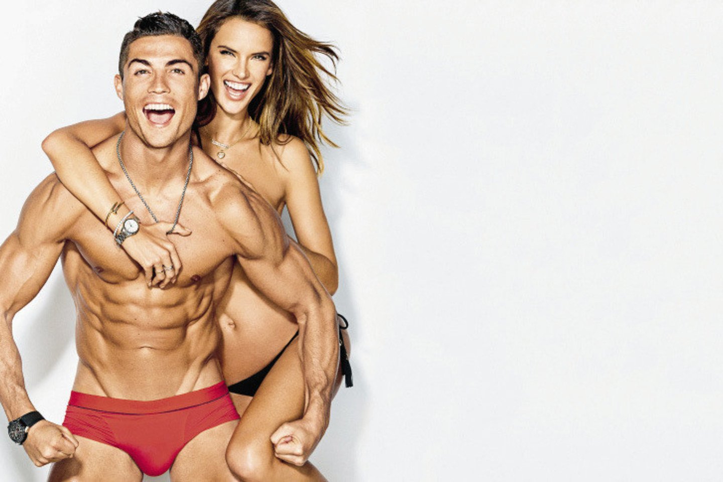Christiano Ronaldo ir Alessandra Ambrosio.