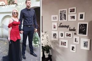 Natalija Bunkė originaliai papuošė namus mylimųjų nuotraukomis